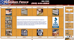 Desktop Screenshot of freedomfenceco.com