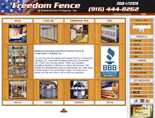 Tablet Screenshot of freedomfenceco.com